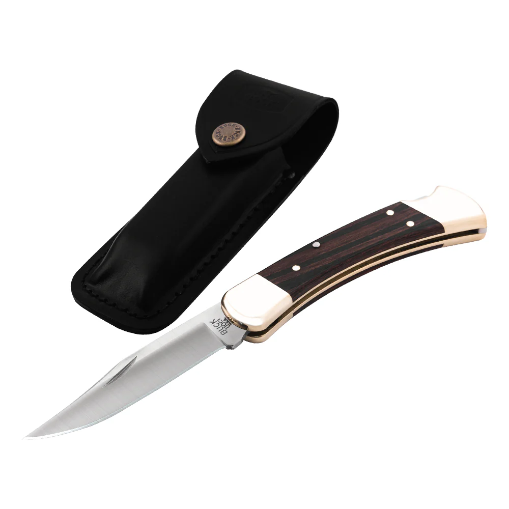 Buck 110 Folding Hunter Knife with Ebony Handle - Image 6