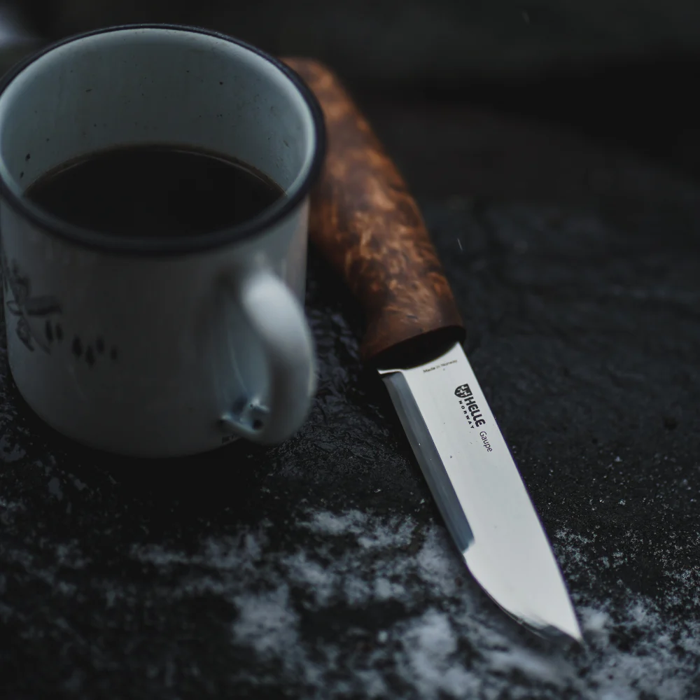 Helle Guape Outdoor Knife with Leather Sheath - Image 4