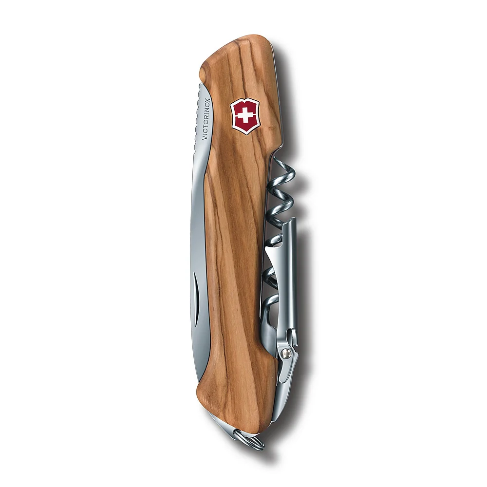 Victorinox Olive Wine Master Swiss Army Knife with Leather Pouch - Image 3