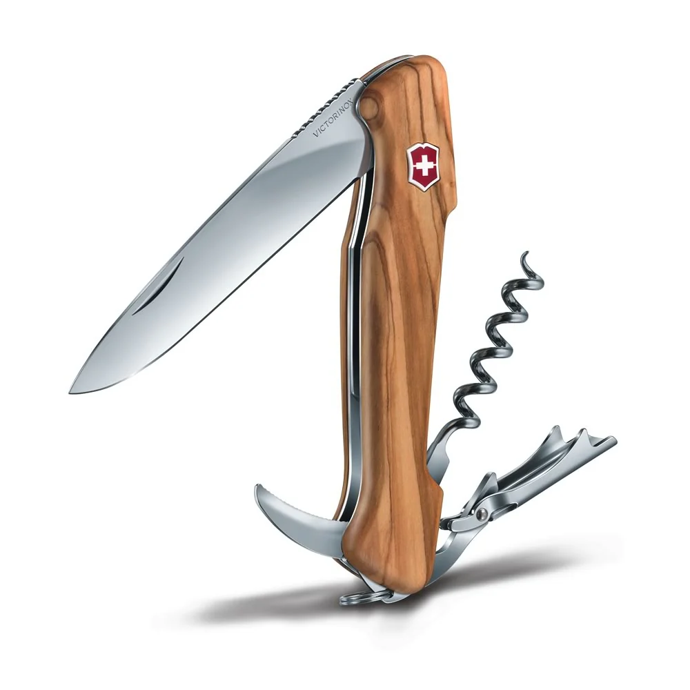 Victorinox Olive Wine Master Swiss Army Knife with Leather Pouch - Image 5